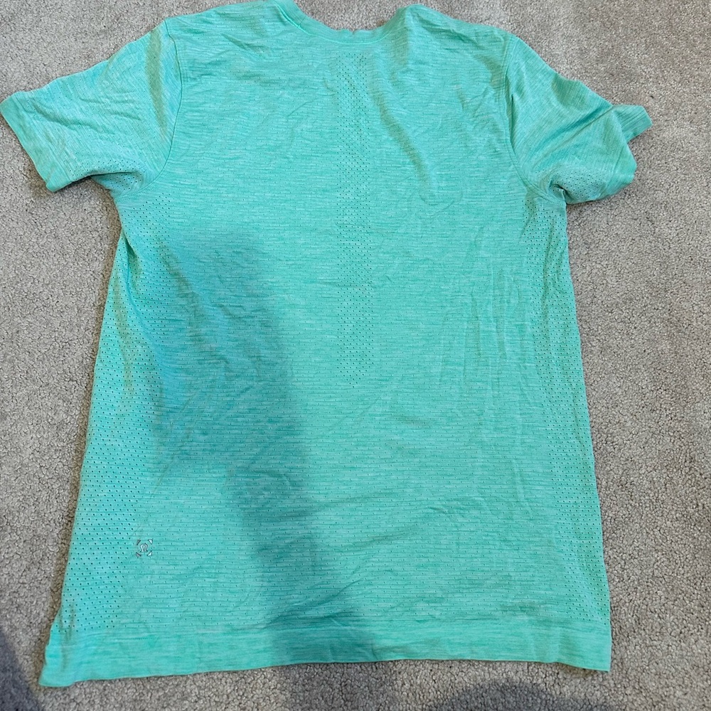 teal lululemon mens tee